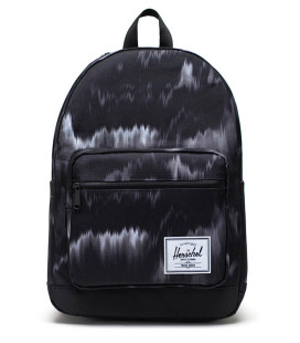 Herschel Pop Quiz Blurred Ikat Black Backpack